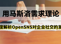 用马斯洛需求理论深度解析：OpenSNS社交社区系统